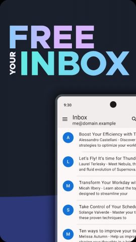 Thunderbird: Free Your Inbox для Android — скриншот 1