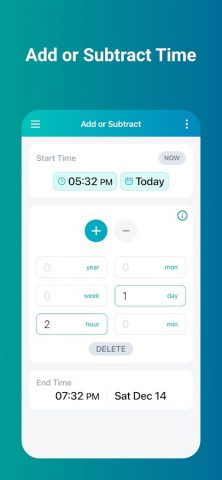 Time Calculator для Android — скриншот 4