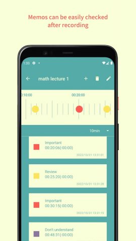 TimeWatchMemo — Note the time для Android — скриншот 3