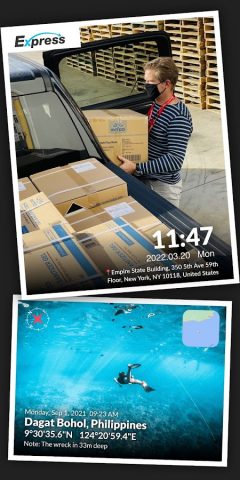 Timestamp Camera, Камера с GPS для Android — скриншот 4