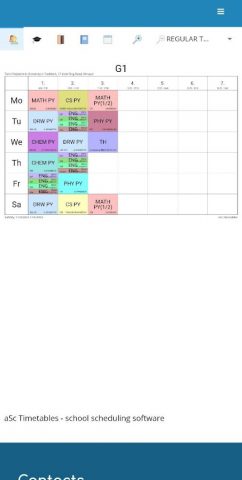 Timetable TTPU для Android — скриншот 2