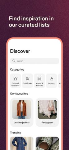Tise | Reuse fashion для Android — скриншот 2