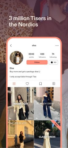 Tise | Reuse fashion для Android — скриншот 4