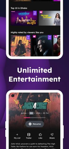 Toffee — TV, Sports & Movies для Android — скриншот 3