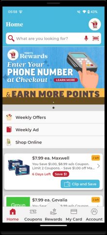 Tony’s Fresh Market Rewards для Android — скриншот 1