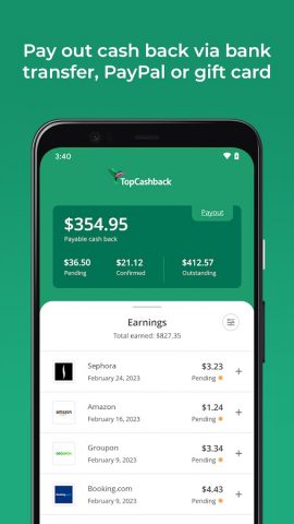 TopCashback: Cash back & Deals для Android — скриншот 5