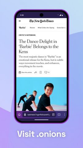 Tor Browser для Android — скриншот 3