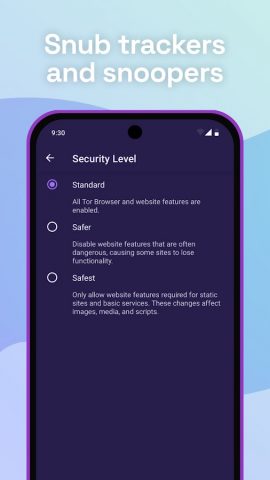 Tor Browser для Android — скриншот 4