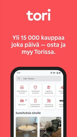 Tori.fi для Android — скриншот 1