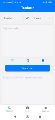Traductor для Android — скриншот 5