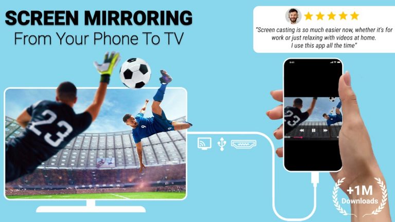 Трансляция экрана через USB для Android — скриншот 1