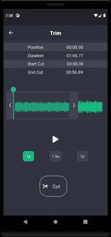 TrimVocal — Cut voice message для Android — скриншот 5