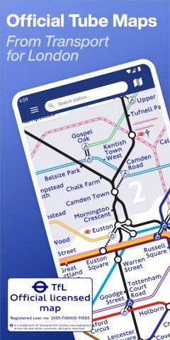 Tube Map — London Underground для Android — скриншот 1