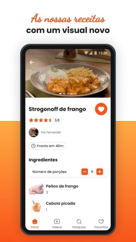 TudoGostoso Receitas для Android — скриншот 3
