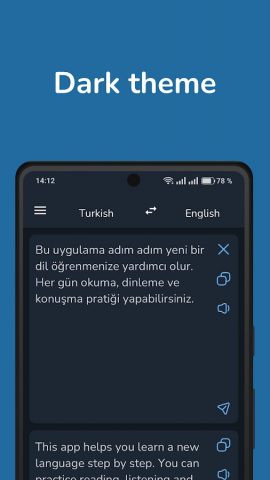 Turkish English Translator для Android — скриншот 4