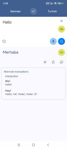 Turkish German Translate для Android — скриншот 1