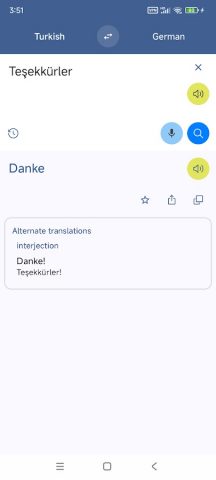 Turkish German Translate для Android — скриншот 3
