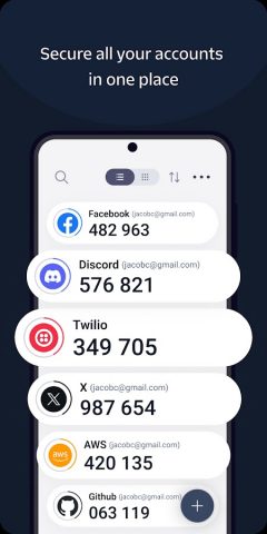 Twilio Authy Authenticator для Android — скриншот 2