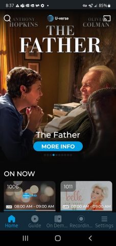 U-verse для Android — скриншот 1