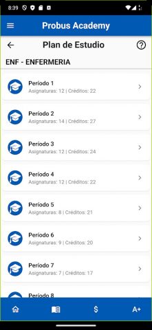 UFHEC — Probus Academy для Android — скриншот 2