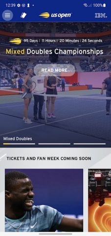 US Open Tennis Championships для Android — скриншот 2