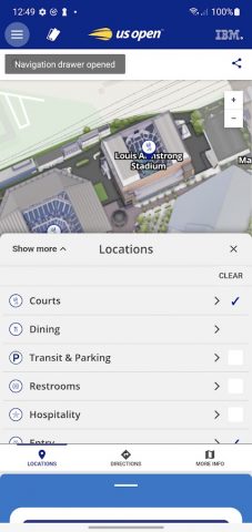 US Open Tennis Championships для Android — скриншот 4