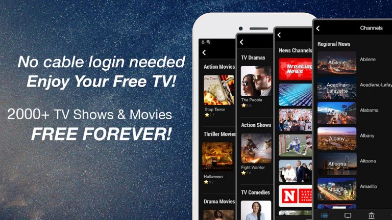 (US only) FREECABLE© TV: Shows для Android — скриншот 1