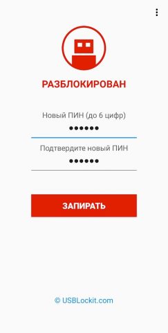 USB Lockit — Пароль Флешка для Android — скриншот 3