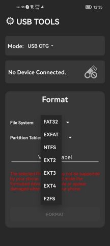USB TOOLS для Android — скриншот 5