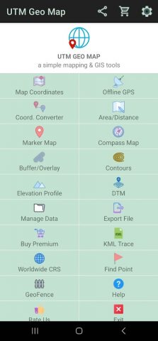 UTM Geo Map для Android — скриншот 1