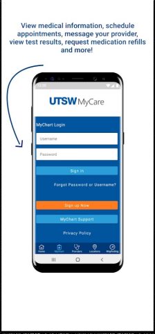 UTSWMyCare для Android — скриншот 2