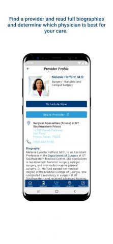 UTSWMyCare для Android — скриншот 4