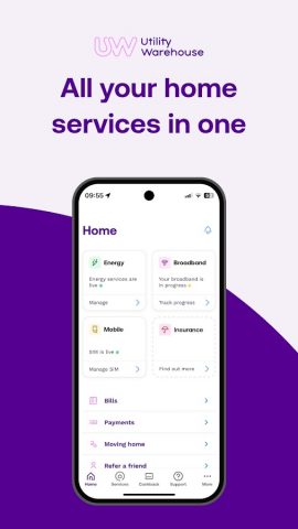 Utility Warehouse для Android — скриншот 1