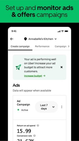 Uber Eats Manager для Android — скриншот 3
