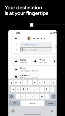 Uber Lite для Android — скриншот 2