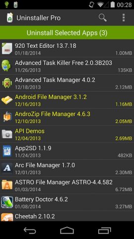 Удаление (Uninstaller) для Android — скриншот 3