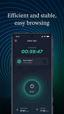 Ultra VPN — Speed of Light для Android — скриншот 3
