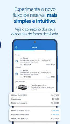 Unidas — Aluguel de Carros для Android — скриншот 2