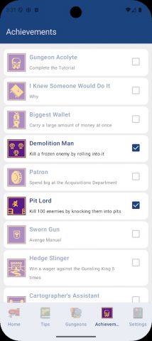 Unofficial Gungeon wiki для Android — скриншот 3
