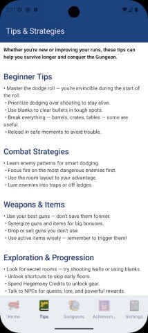 Unofficial Gungeon wiki для Android — скриншот 4