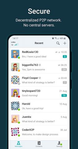 Utopia — Secure Messenger — скриншот 2