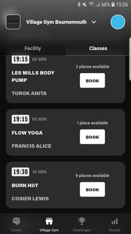 VILLAGE GYM для Android — скриншот 4