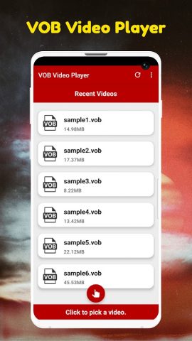 VOB Video Player для Android — скриншот 1