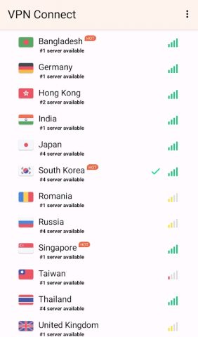 VPN Connect для Android — скриншот 1