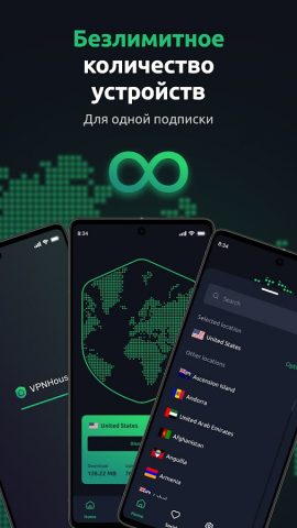 VPNHouse — Безлимитный VPN для Android — скриншот 4