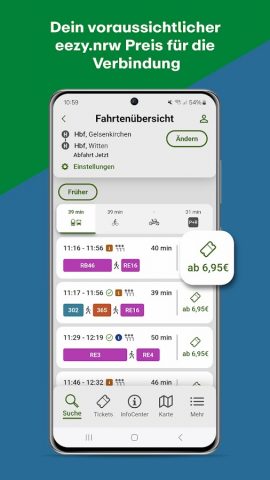 VRR App & eezy.nrw Ticket для Android — скриншот 2