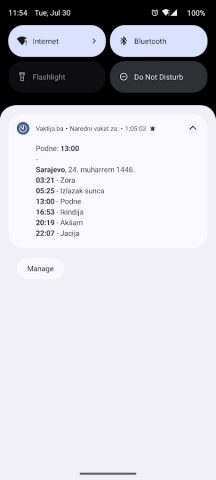 Vaktija.ba для Android — скриншот 4