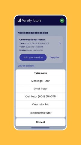 Varsity Tutors Live Tutoring для Android — скриншот 3