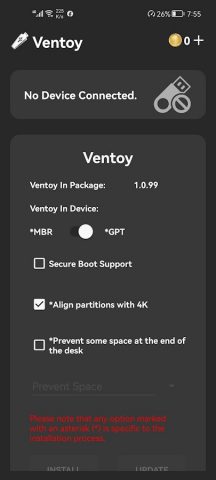 Ventoy (неофициальный) для Android — скриншот 5