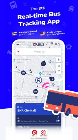 ViaBus – Live Transit & Map для Android — скриншот 1